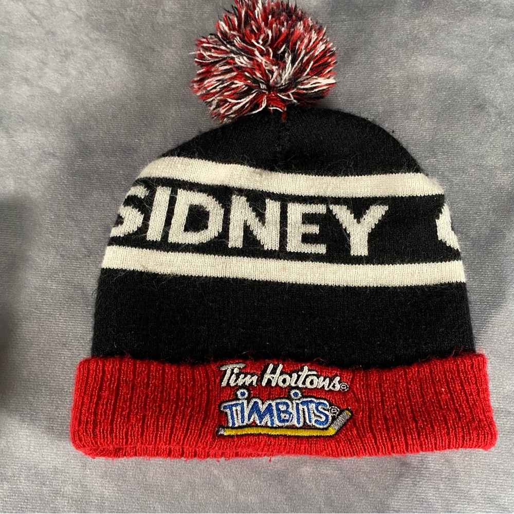 Sidney Crosby Tim Hortons Timbits Pom Pom Beanie Hat Unisex One Size‎